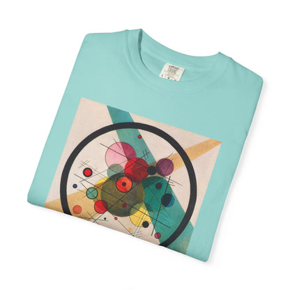 Abstract Art Tshirt, Circles in a Circle, Wassily Kandinsky - Popbydesign