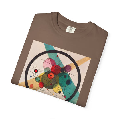 Abstract Art Tshirt, Circles in a Circle, Wassily Kandinsky - Popbydesign