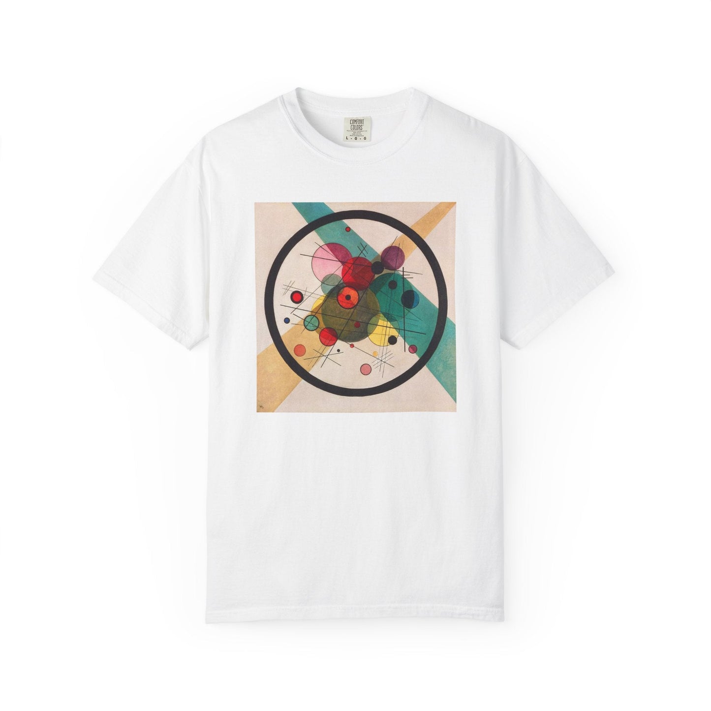 Abstract Art Tshirt, Circles in a Circle, Wassily Kandinsky - Popbydesign