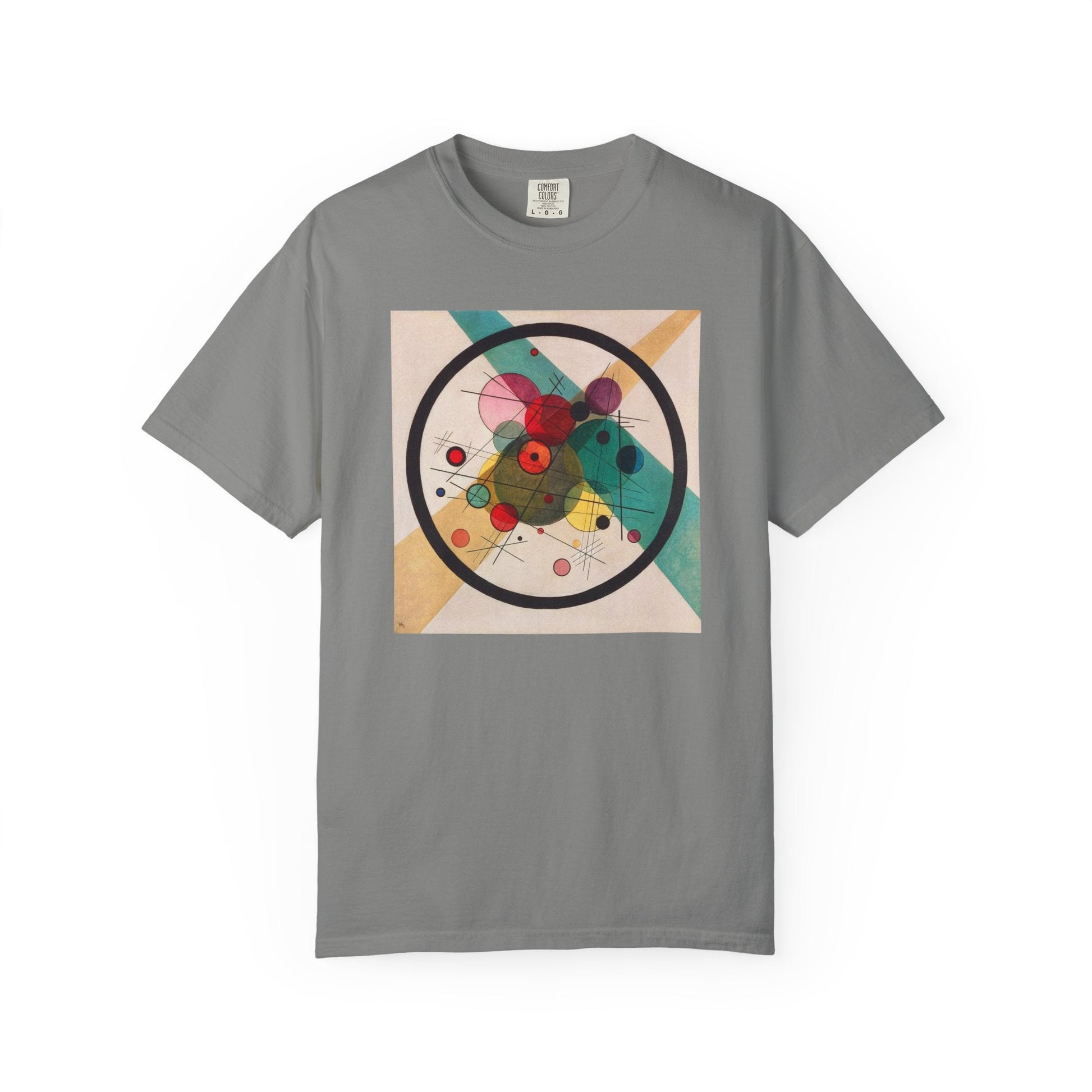 Abstract Art Tshirt, Circles in a Circle, Wassily Kandinsky - Popbydesign