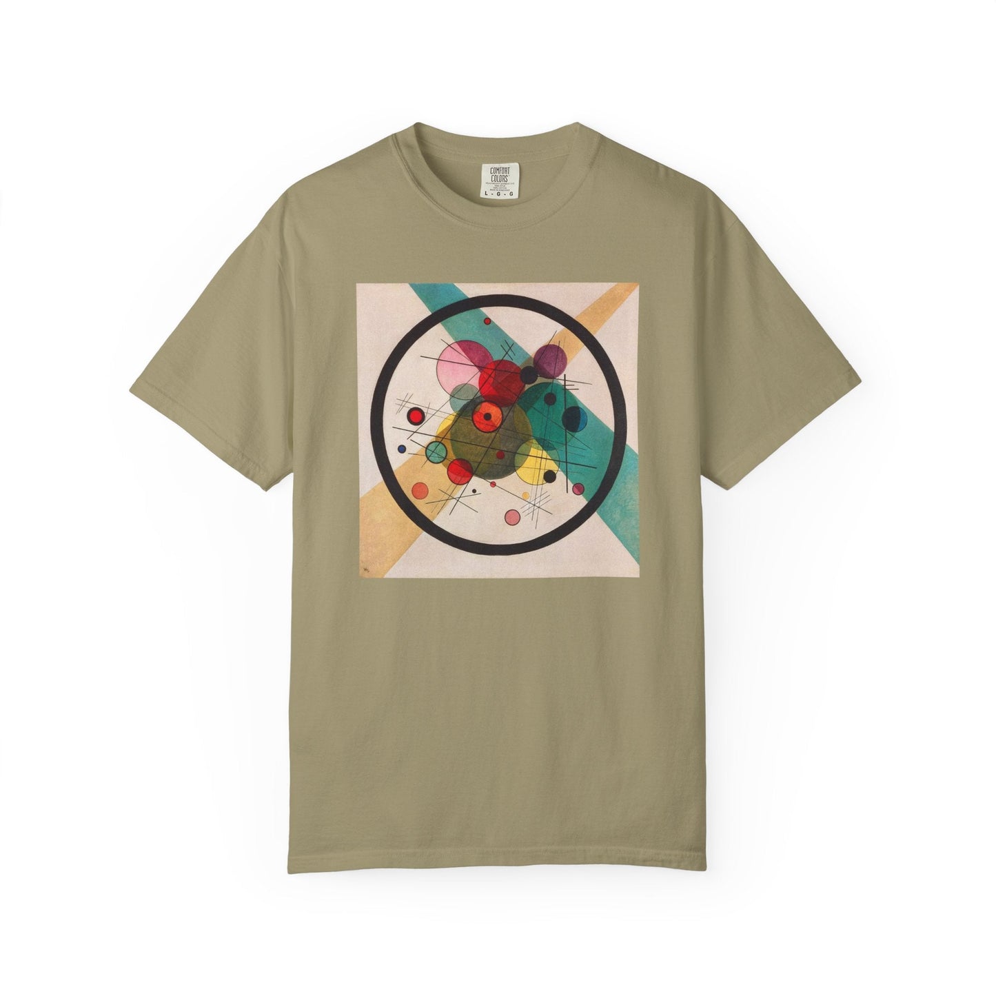 Abstract Art Tshirt, Circles in a Circle, Wassily Kandinsky - Popbydesign
