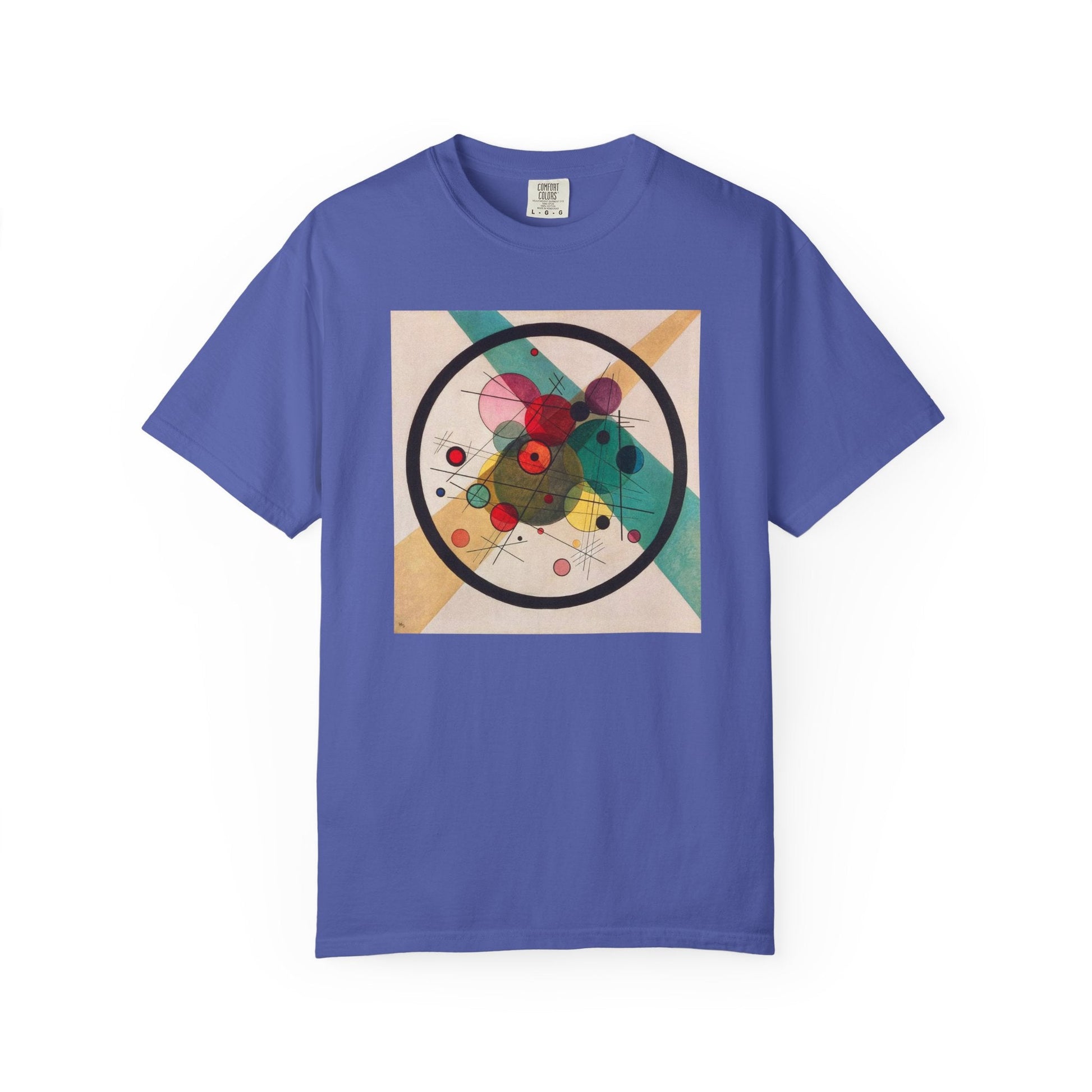 Abstract Art Tshirt, Circles in a Circle, Wassily Kandinsky - Popbydesign