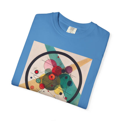 Abstract Art Tshirt, Circles in a Circle, Wassily Kandinsky - Popbydesign