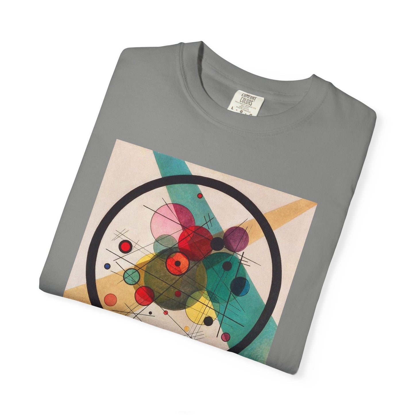 Abstract Art Tshirt, Circles in a Circle, Wassily Kandinsky - Popbydesign
