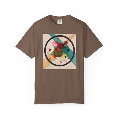 Abstract Art Tshirt, Circles in a Circle, Wassily Kandinsky - Popbydesign