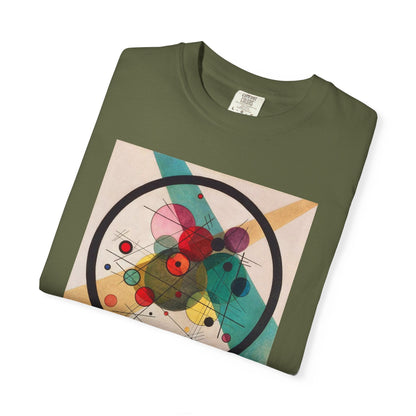 Abstract Art Tshirt, Circles in a Circle, Wassily Kandinsky - Popbydesign