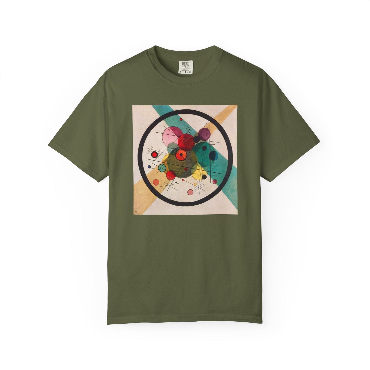 Abstract Art Tshirt, Circles in a Circle, Wassily Kandinsky - Popbydesign