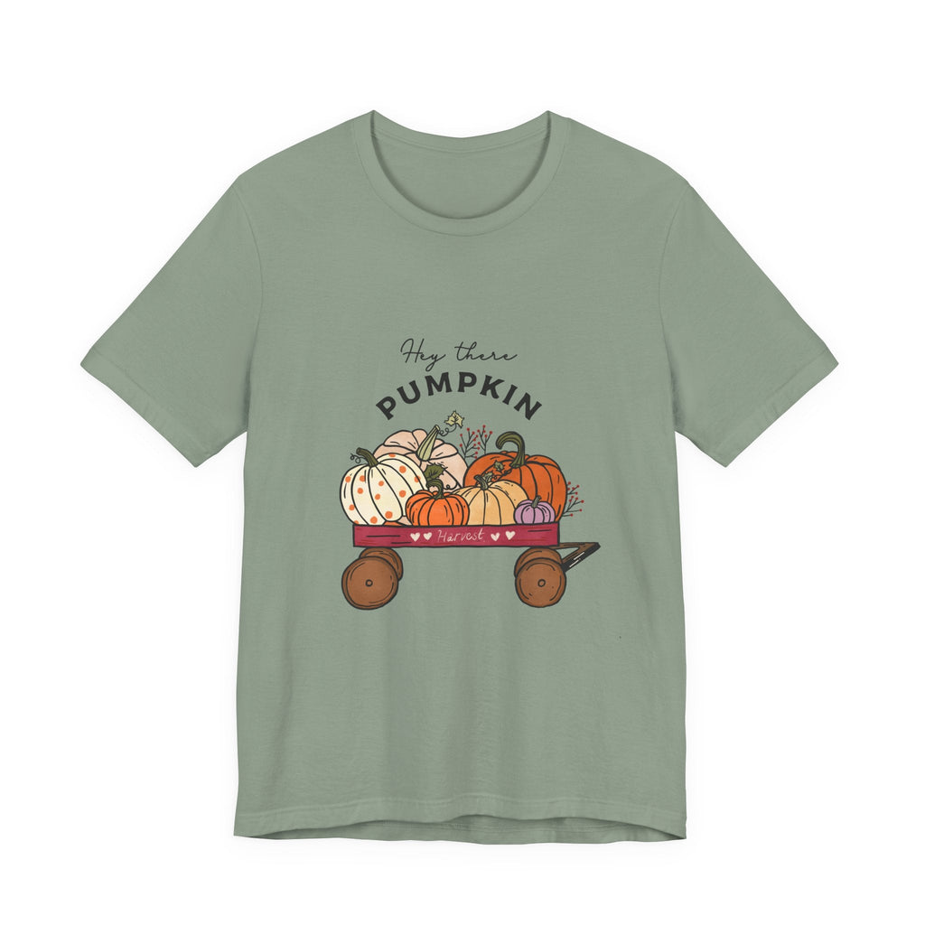 Autumn Halloween Pumpkin T-Shirt,Hey There Pumpkin Unisex by PopCultureByDesign36