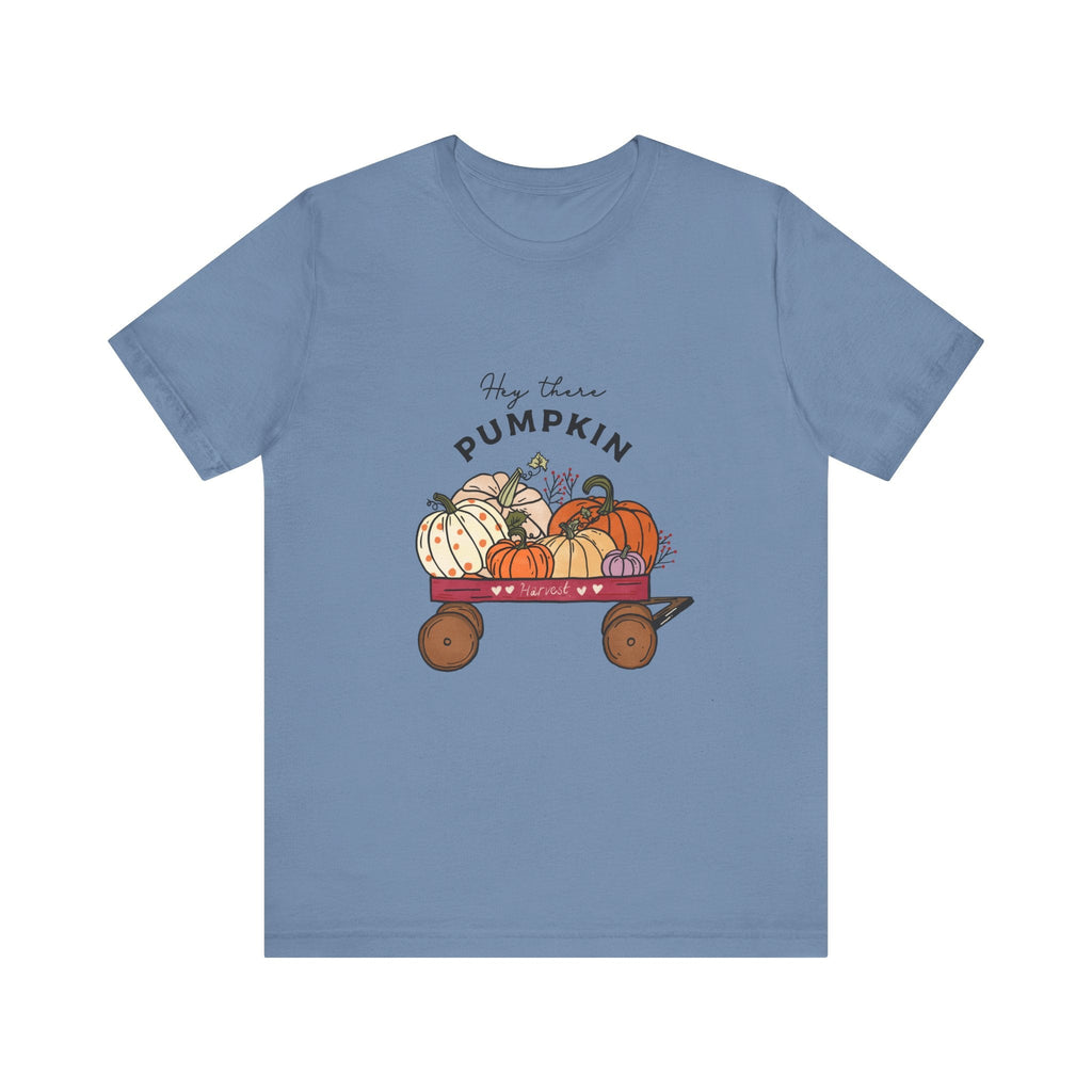 Autumn Halloween Pumpkin T-Shirt,Hey There Pumpkin Unisex by PopCultureByDesign36
