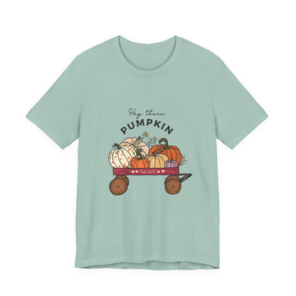Autumn Halloween Pumpkin T-Shirt,Hey There Pumpkin Unisex - Popbydesign