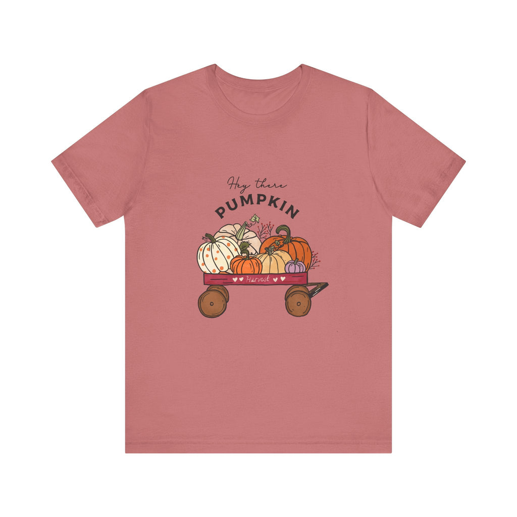Autumn Halloween Pumpkin T-Shirt,Hey There Pumpkin Unisex by PopCultureByDesign36
