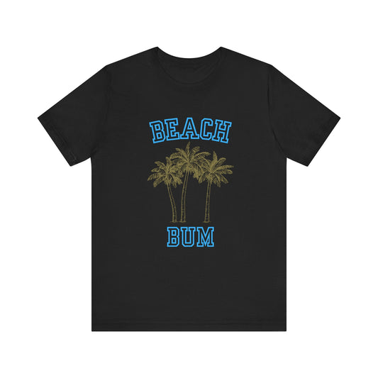 Beach Bum Palm Tree Shirt, Tropical Island Vacation Clothing - Popbydesign