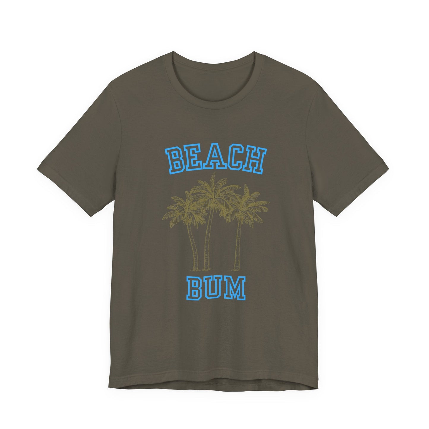 Beach Bum Palm Tree Shirt, Tropical Island Vacation Clothing - Popbydesign