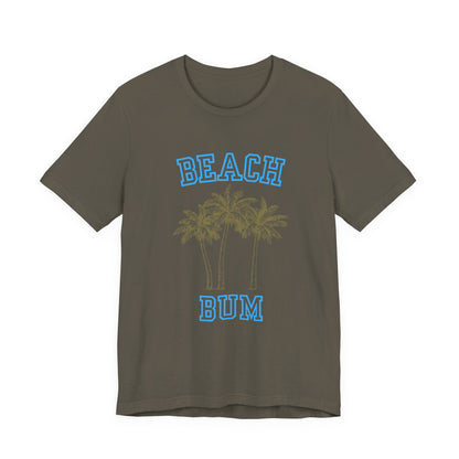 Beach Bum Palm Tree Shirt, Tropical Island Vacation Clothing - Popbydesign