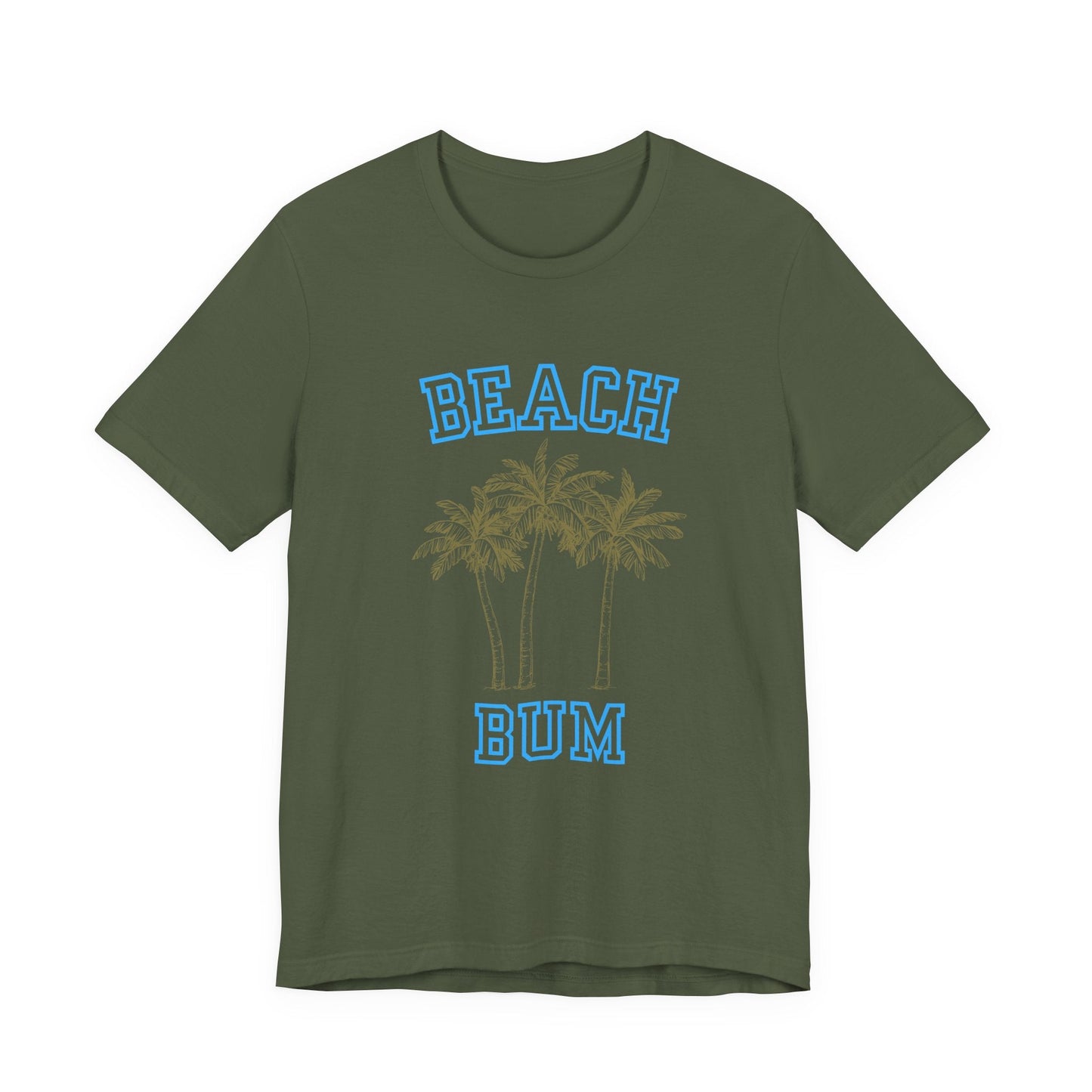 Beach Bum Palm Tree Shirt, Tropical Island Vacation Clothing - Popbydesign