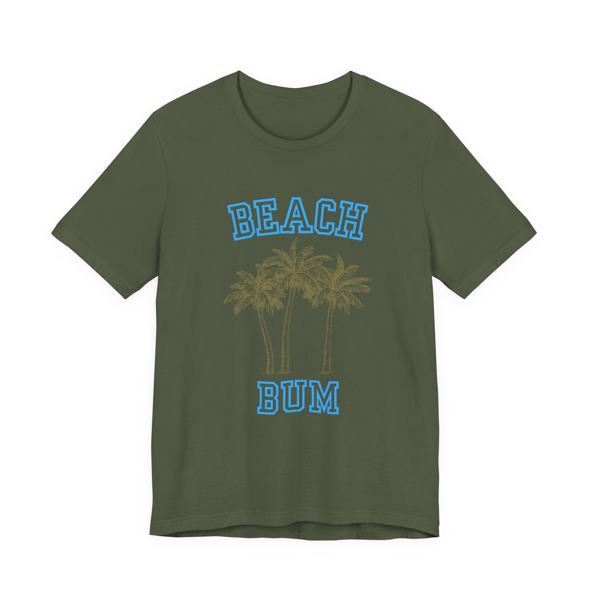 Beach Bum Palm Tree Shirt, Tropical Island Vacation Clothing - Popbydesign