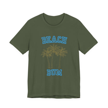 Beach Bum Palm Tree Shirt, Tropical Island Vacation Clothing - Popbydesign