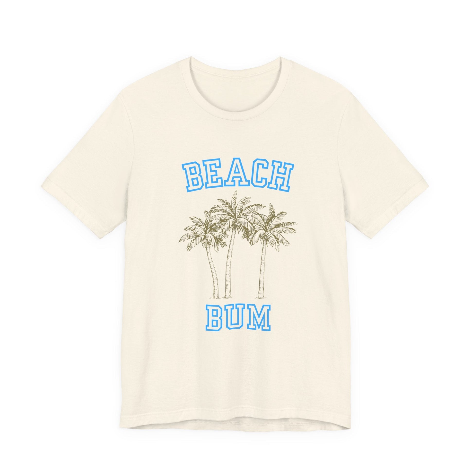 Beach Bum Palm Tree Shirt, Tropical Island Vacation Clothing - Popbydesign