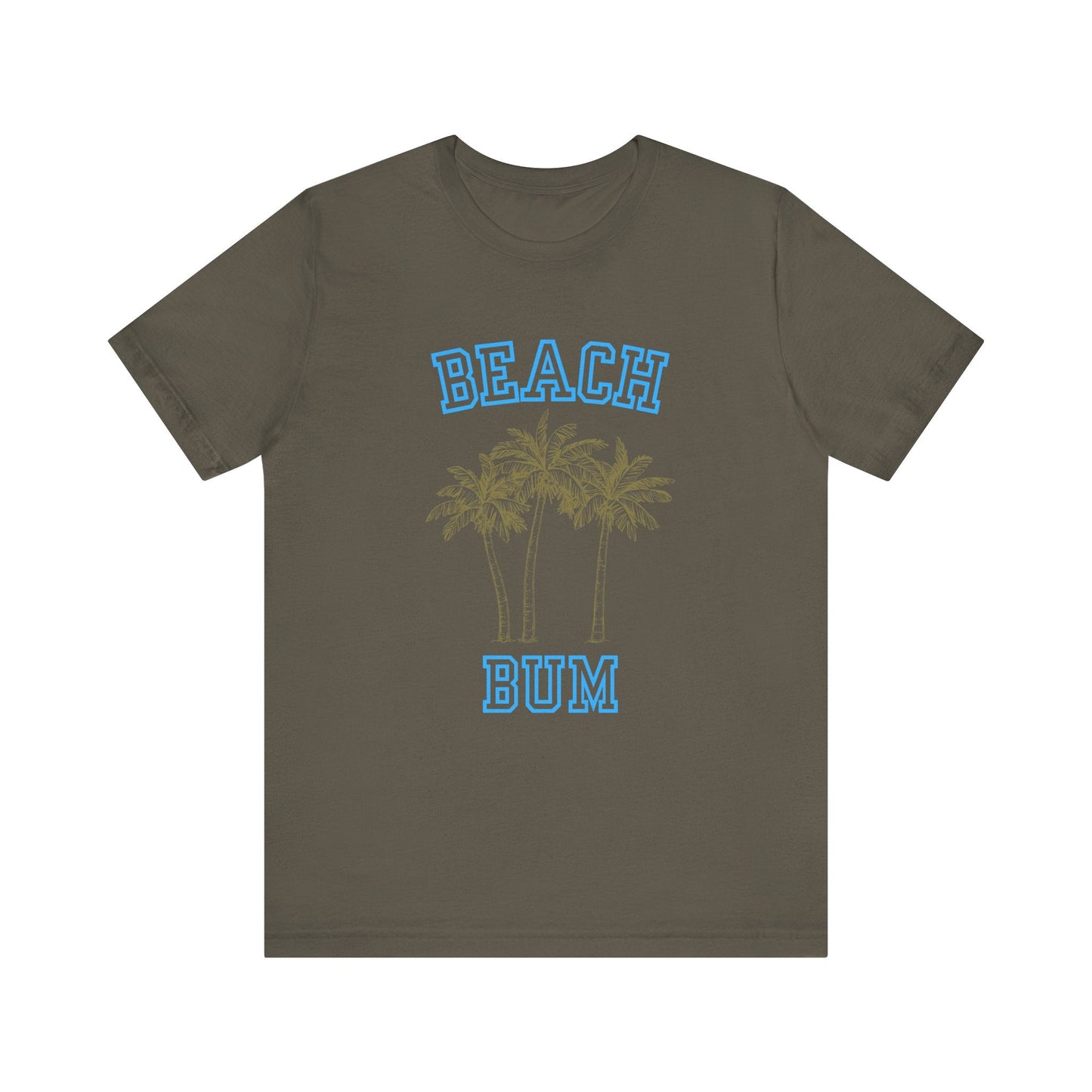 Beach Bum Palm Tree Shirt, Tropical Island Vacation Clothing - Popbydesign