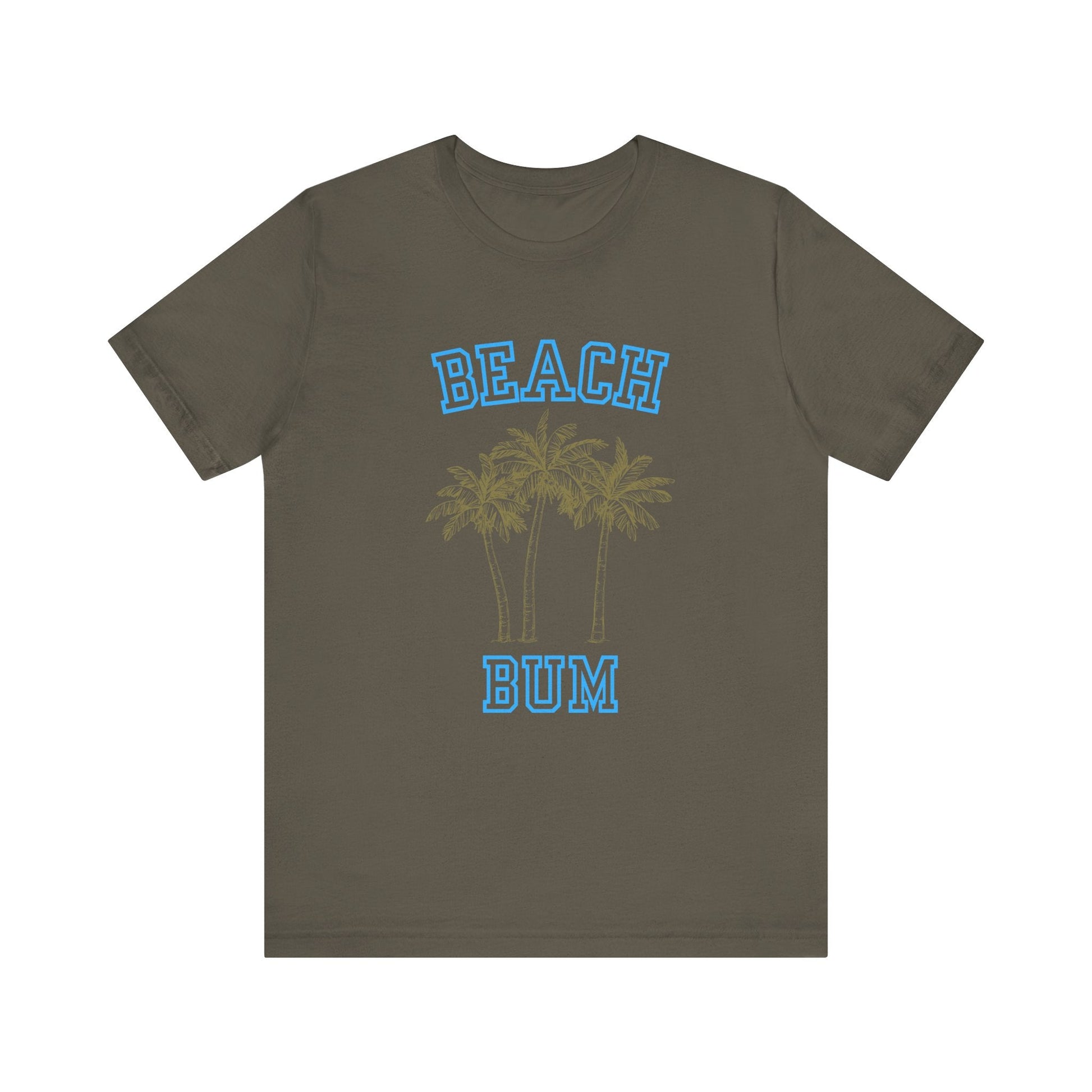 Beach Bum Palm Tree Shirt, Tropical Island Vacation Clothing - Popbydesign