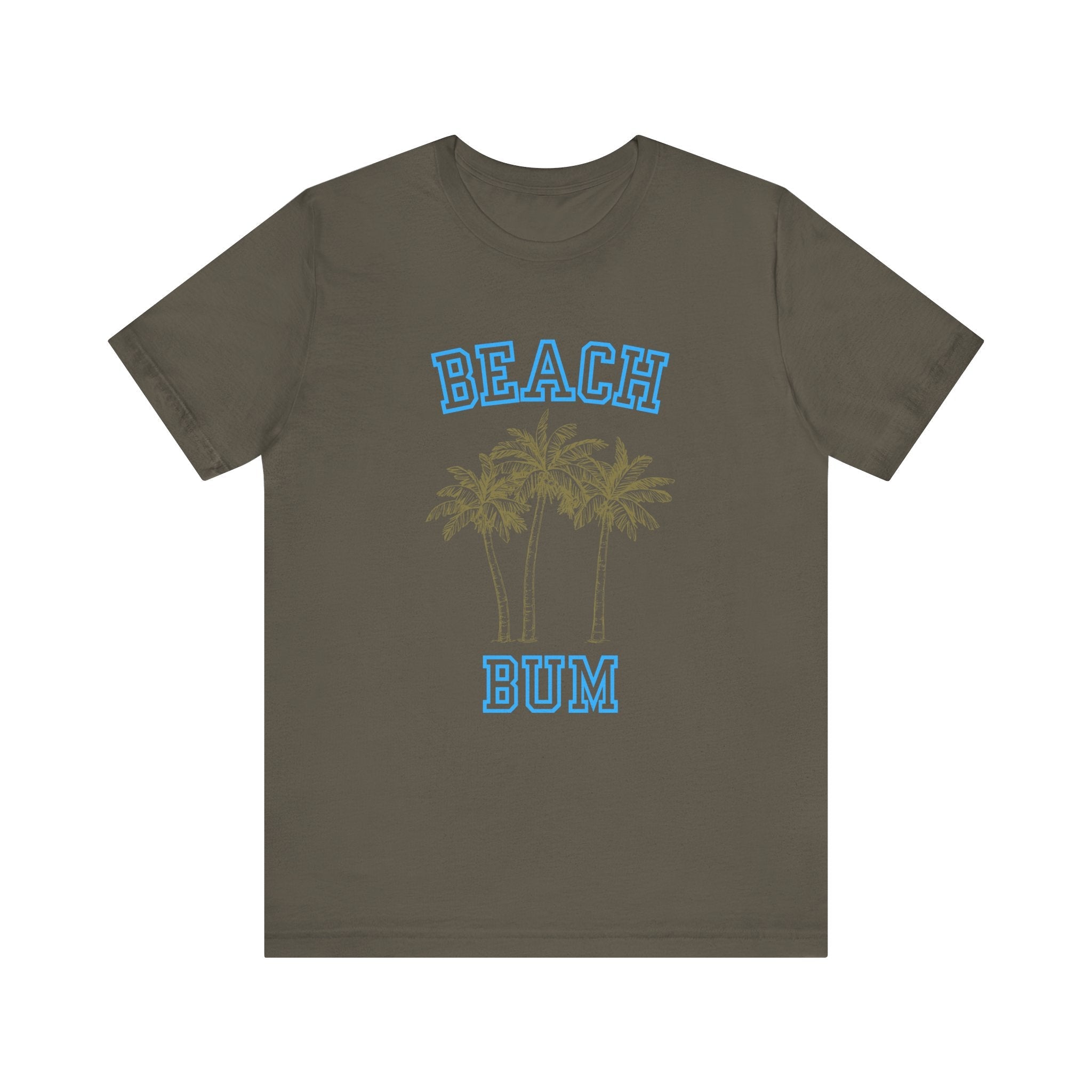Beach Bum Palm Tree Shirt, Tropical Island Vacation Clothing by PopCultureByDesign36