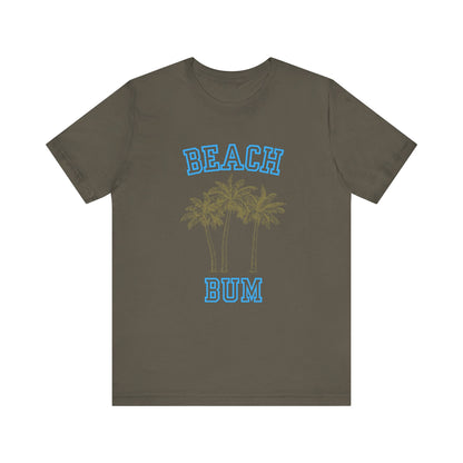 Beach Bum Palm Tree Shirt, Tropical Island Vacation Clothing - Popbydesign
