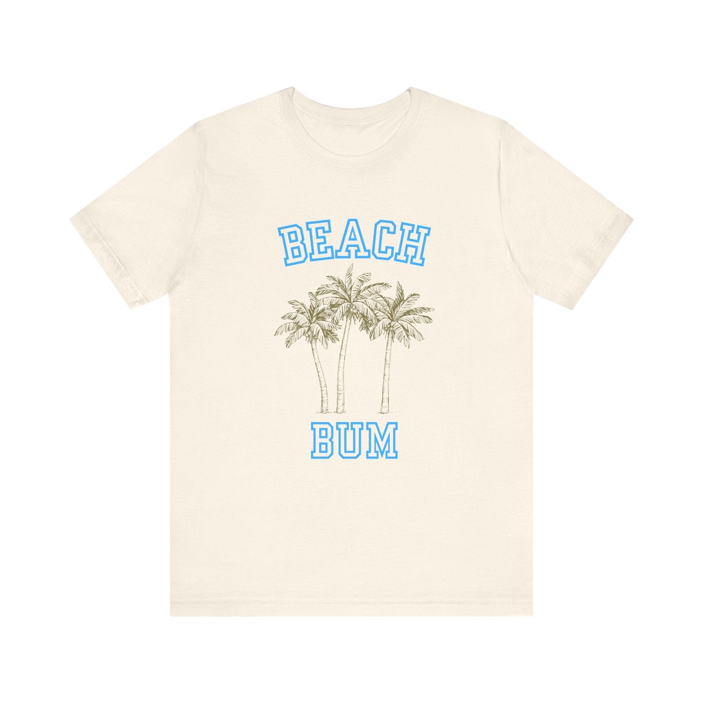 Beach Bum Palm Tree Shirt, Tropical Island Vacation Clothing - Popbydesign