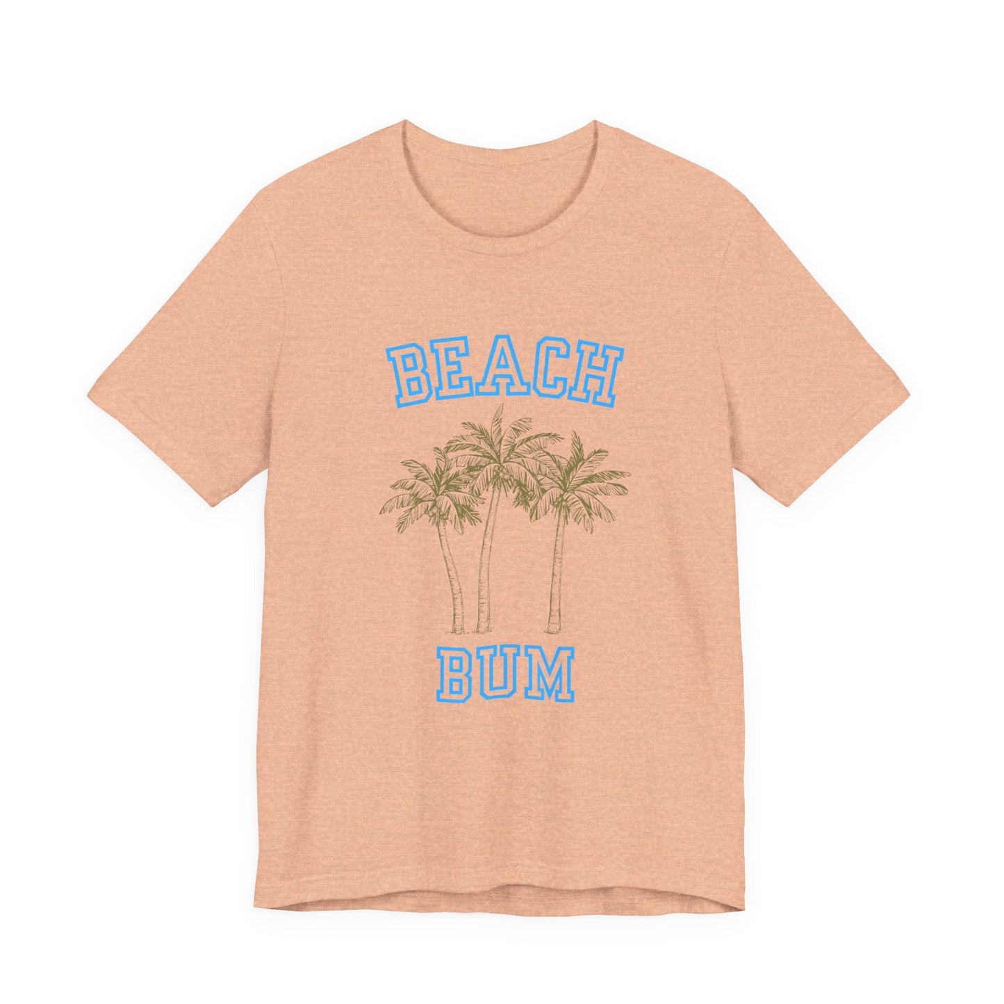 Beach Bum Palm Tree Shirt, Tropical Island Vacation Clothing - Popbydesign