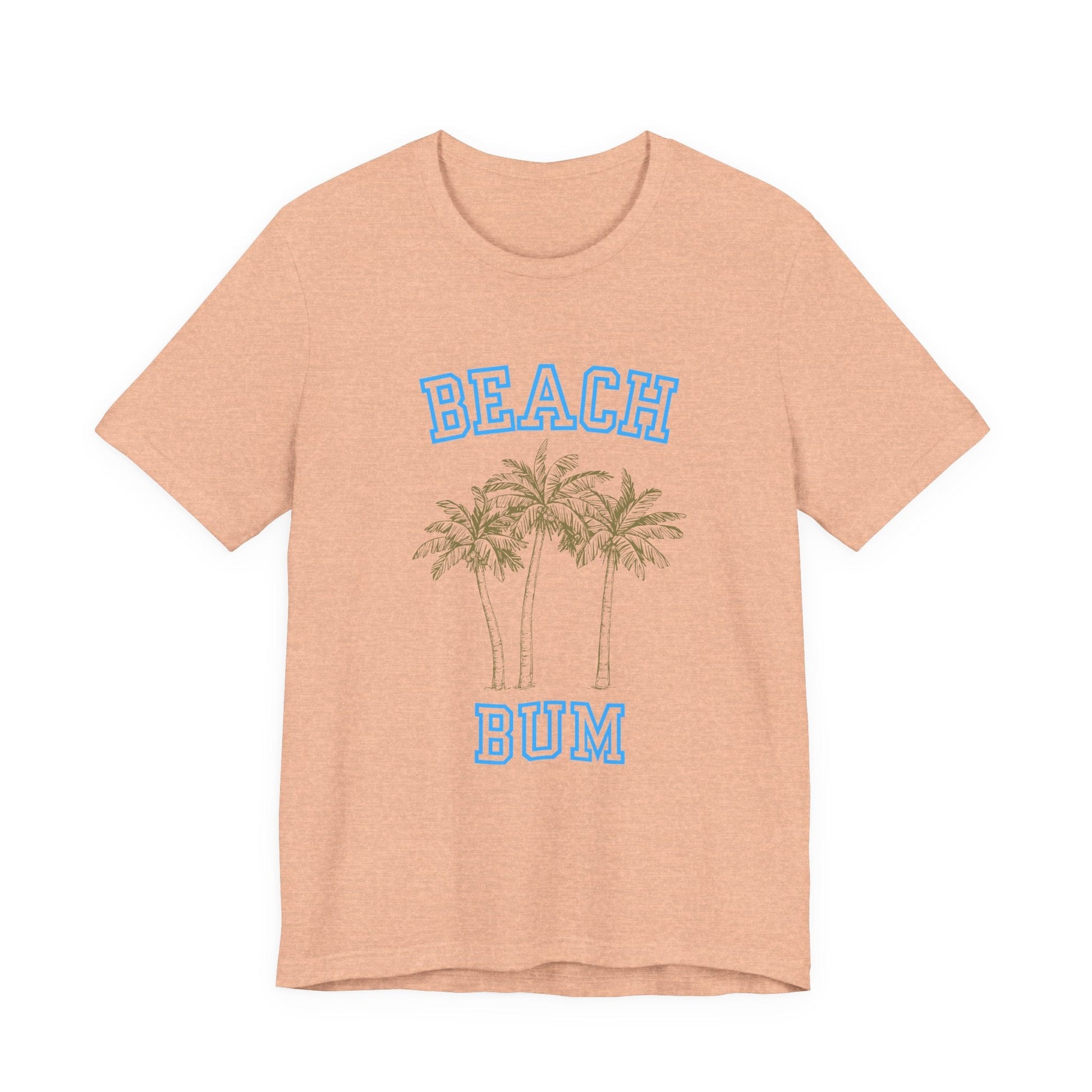 Beach Bum Palm Tree Shirt, Tropical Island Vacation Clothing - Popbydesign