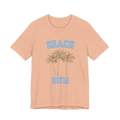 Beach Bum Palm Tree Shirt, Tropical Island Vacation Clothing - Popbydesign