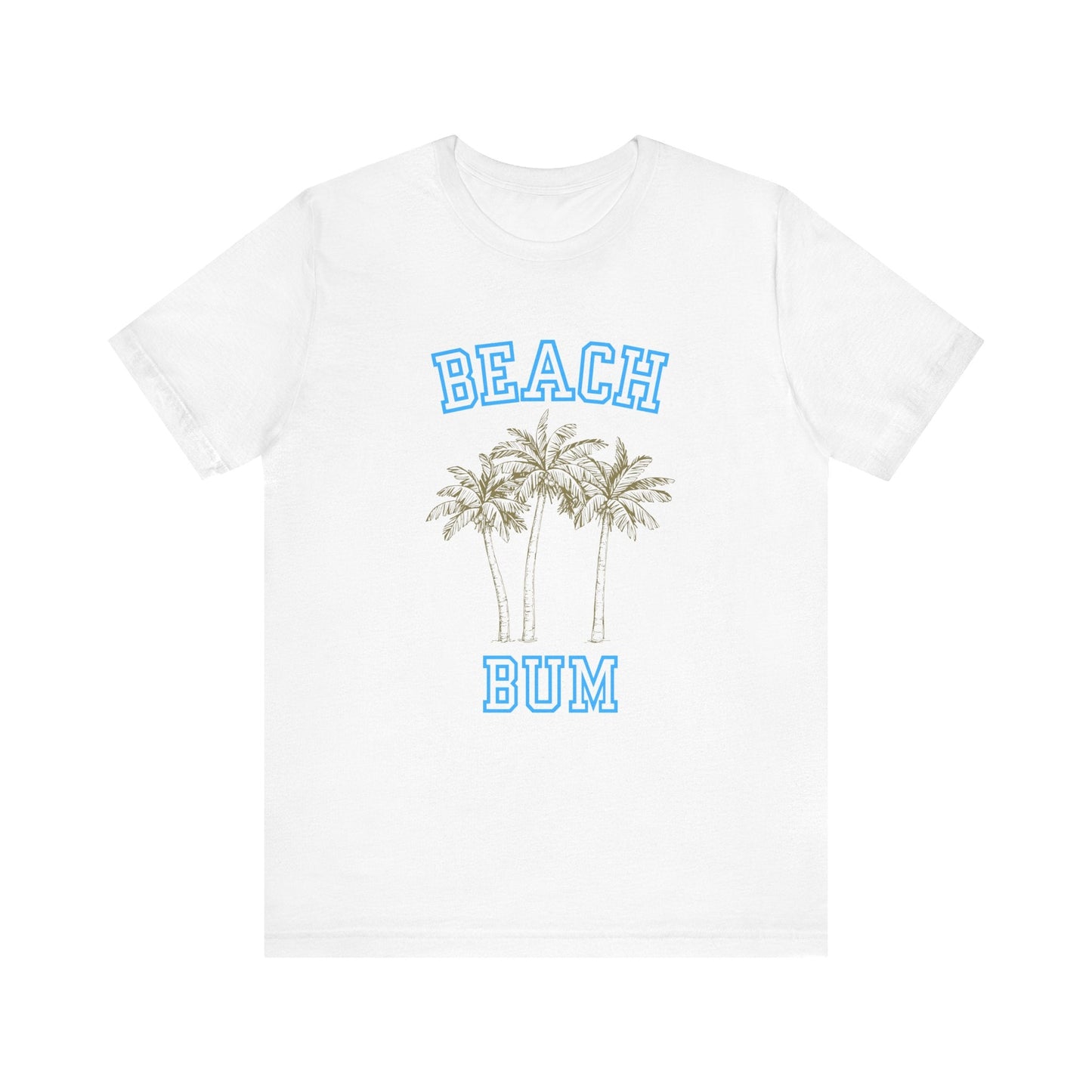 Beach Bum Palm Tree Shirt, Tropical Island Vacation Clothing - Popbydesign