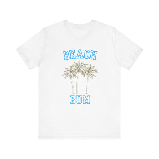 Beach Bum Palm Tree Shirt, Tropical Island Vacation Clothing - Popbydesign