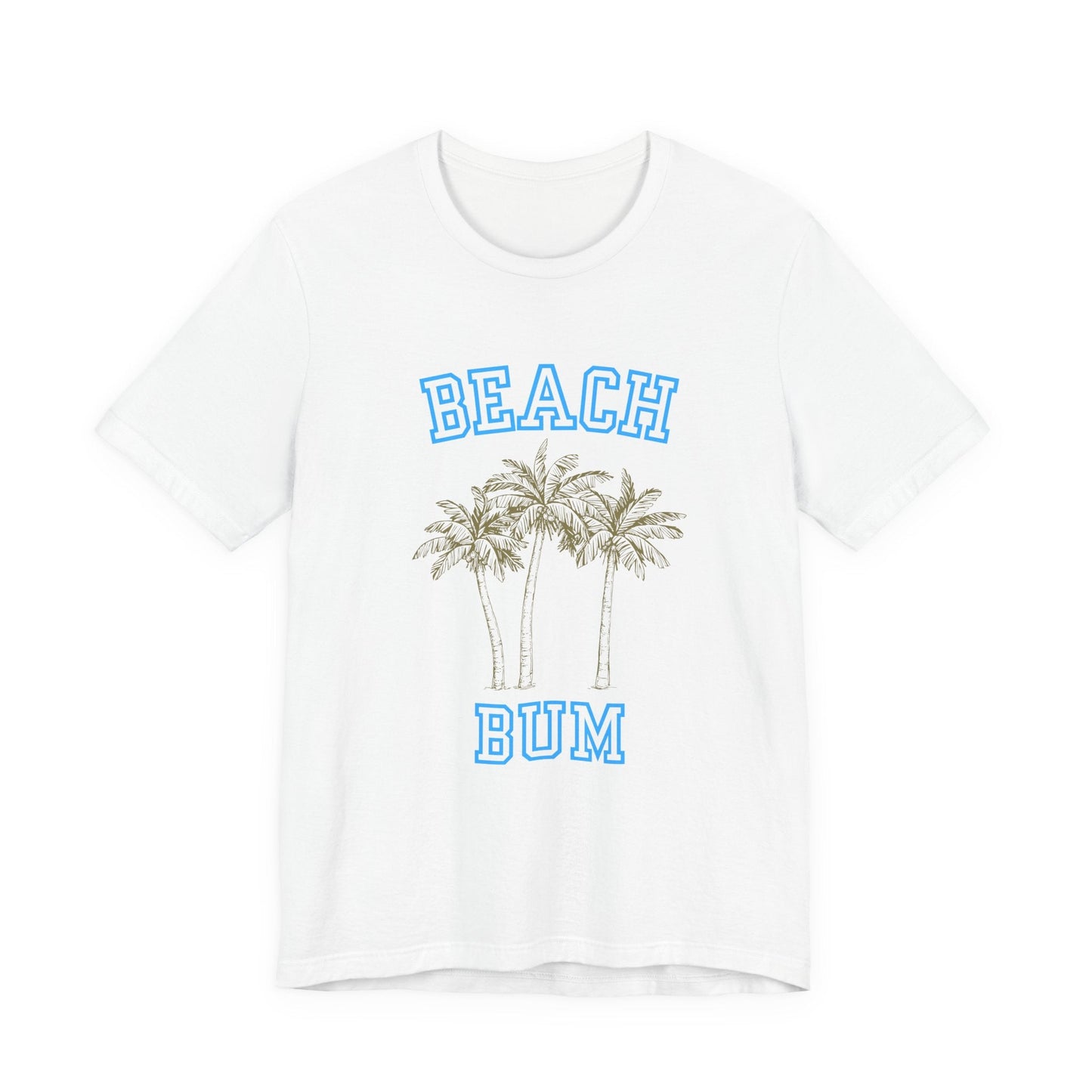 Beach Bum Palm Tree Shirt, Tropical Island Vacation Clothing - Popbydesign