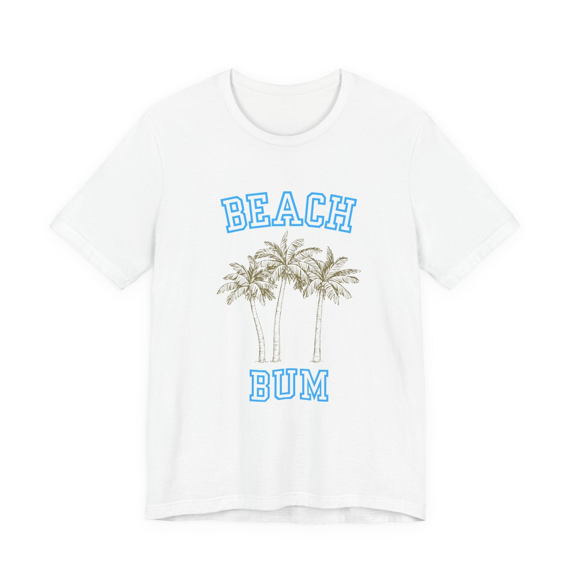 Beach Bum Palm Tree Shirt, Tropical Island Vacation Clothing - Popbydesign