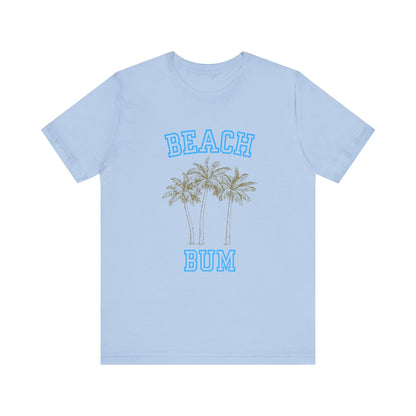 Beach Bum Palm Tree Shirt, Tropical Island Vacation Clothing - Popbydesign