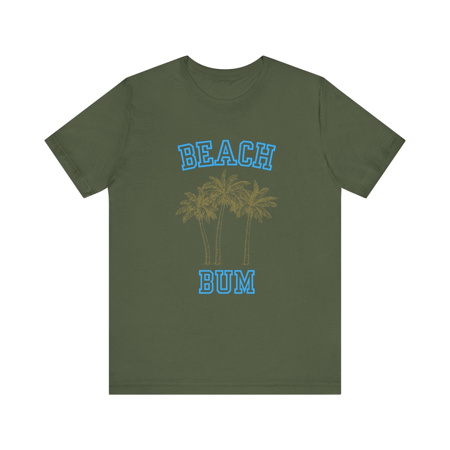 Beach Bum Palm Tree Shirt, Tropical Island Vacation Clothing - Popbydesign