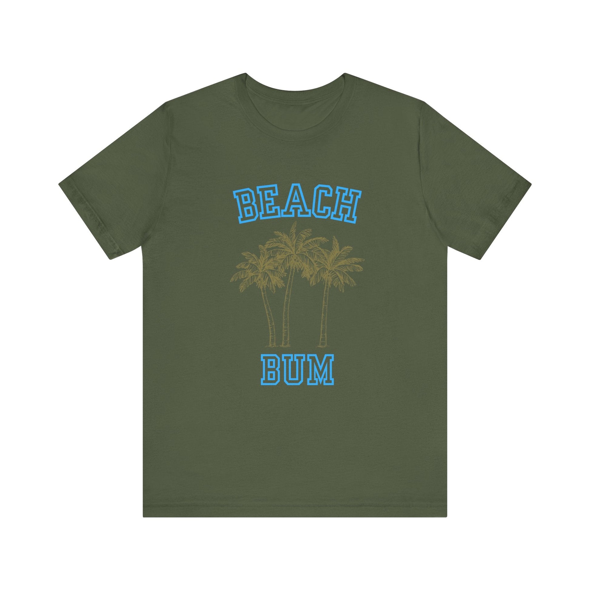 Beach Bum Palm Tree Shirt, Tropical Island Vacation Clothing - Popbydesign