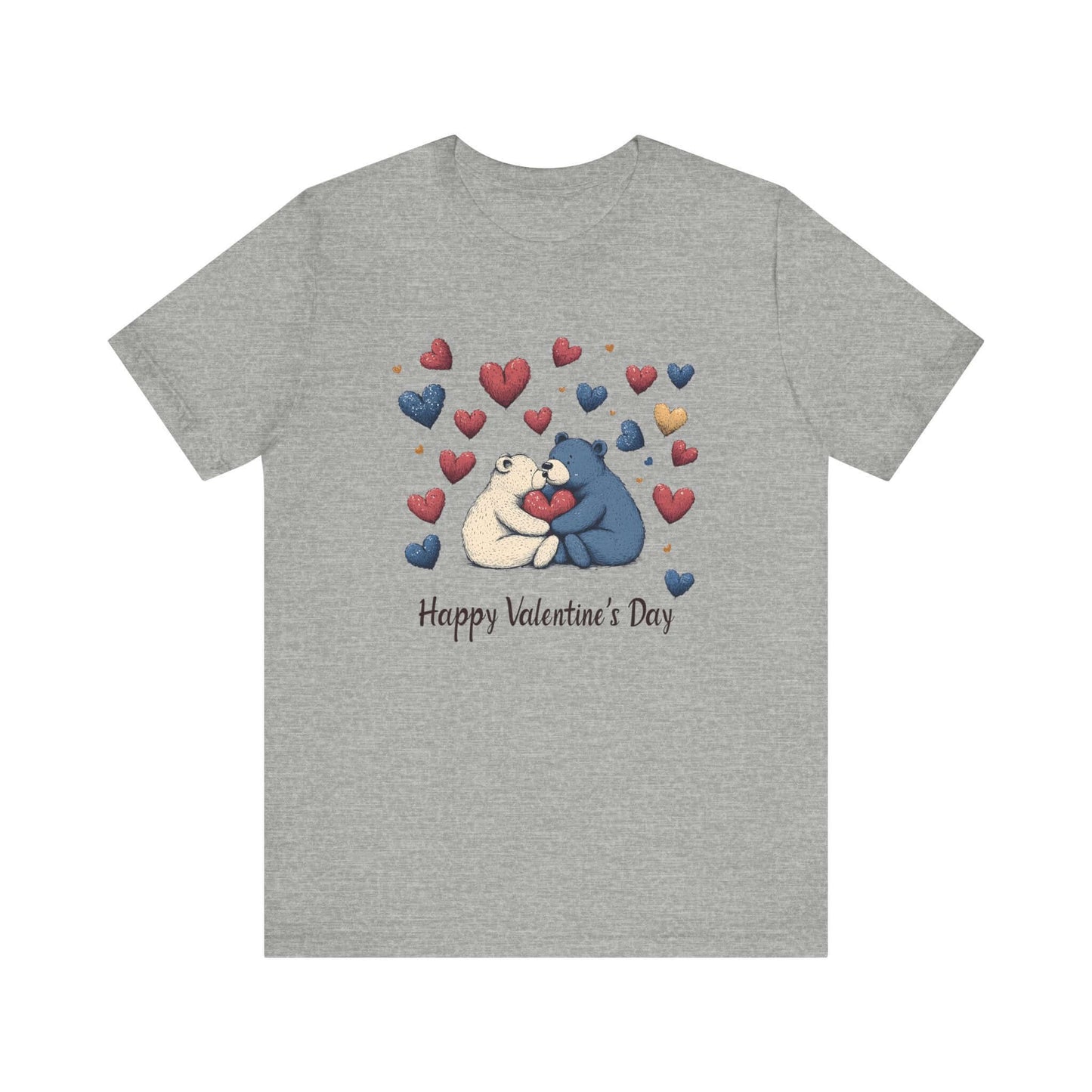 Bear Valentine Shirt, Cute Bear Shirt, Teddy Bear Shirt, Heart Valentine Shirt - Popbydesign