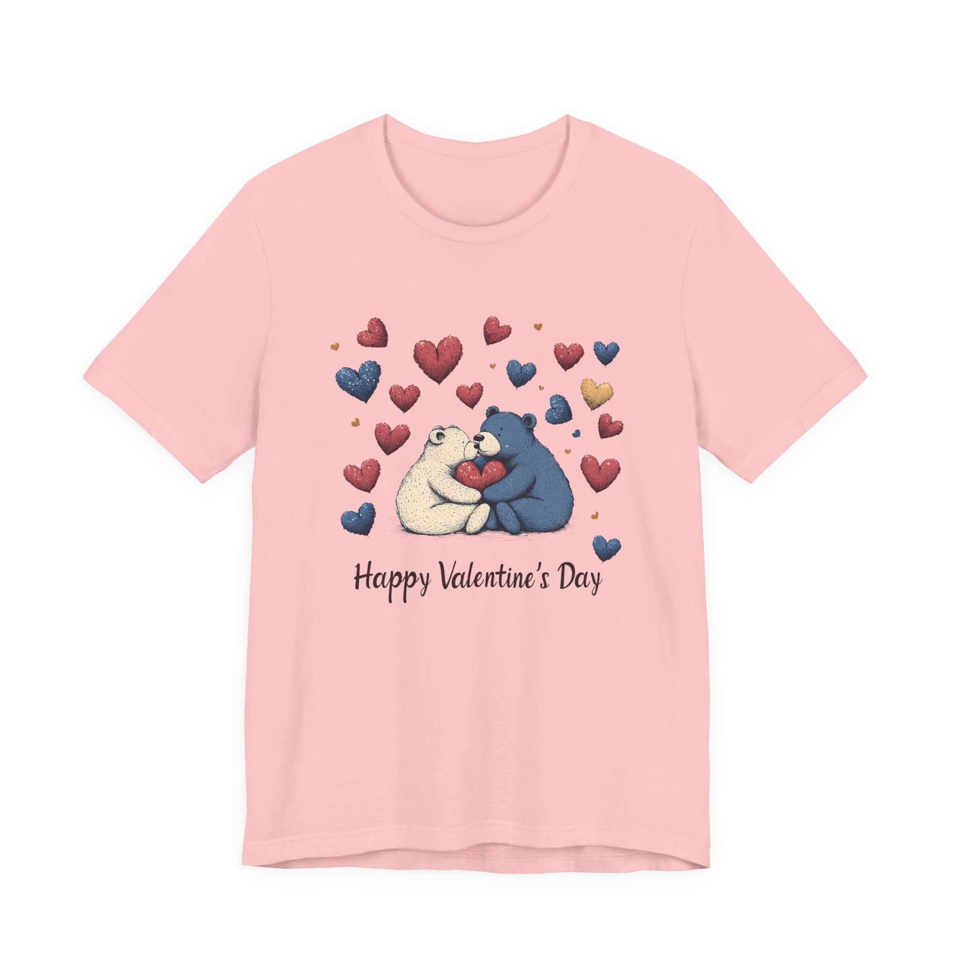 Bear Valentine Shirt, Cute Bear Shirt, Teddy Bear Shirt, Heart Valentine Shirt - Popbydesign