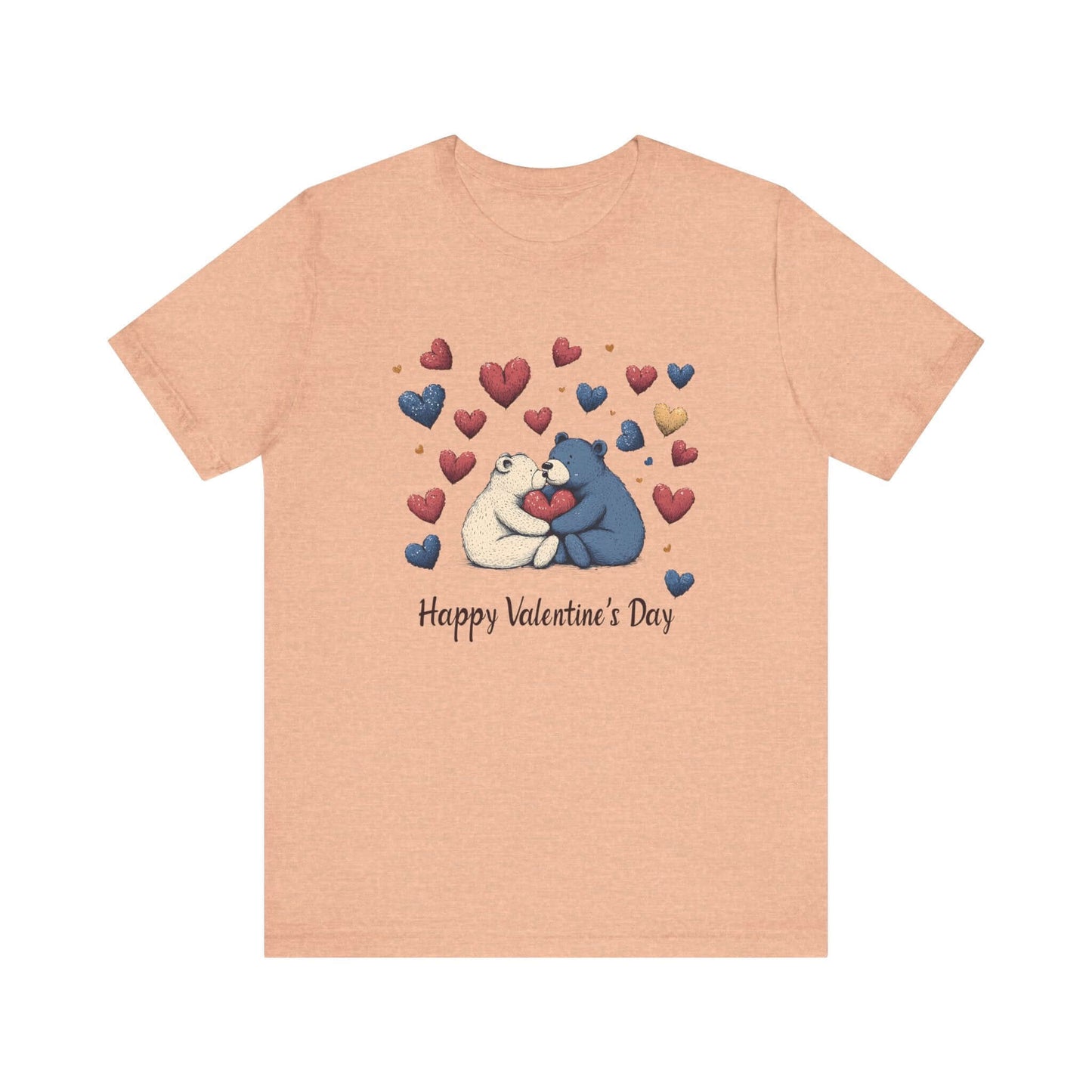 Bear Valentine Shirt, Cute Bear Shirt, Teddy Bear Shirt, Heart Valentine Shirt - Popbydesign