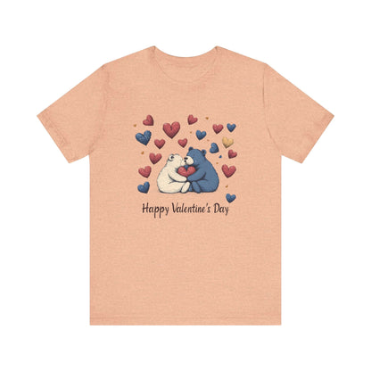 Bear Valentine Shirt, Cute Bear Shirt, Teddy Bear Shirt, Heart Valentine Shirt - Popbydesign