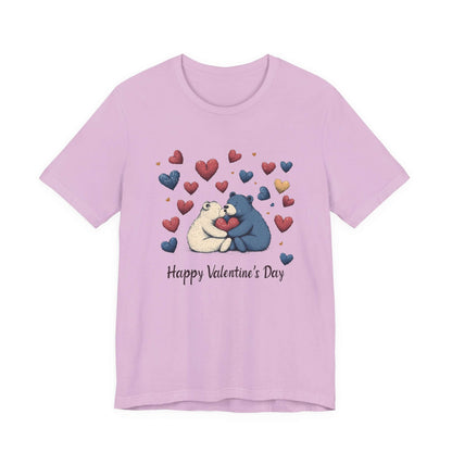 Bear Valentine Shirt, Cute Bear Shirt, Teddy Bear Shirt, Heart Valentine Shirt - Popbydesign
