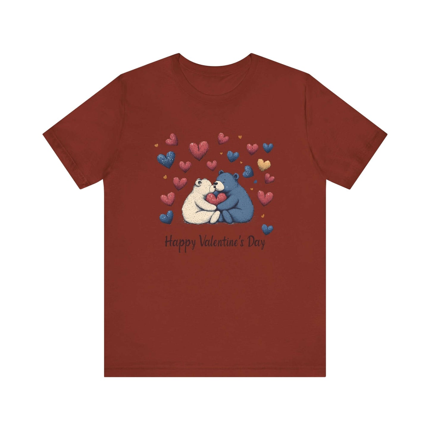 Bear Valentine Shirt, Cute Bear Shirt, Teddy Bear Shirt, Heart Valentine Shirt - Popbydesign