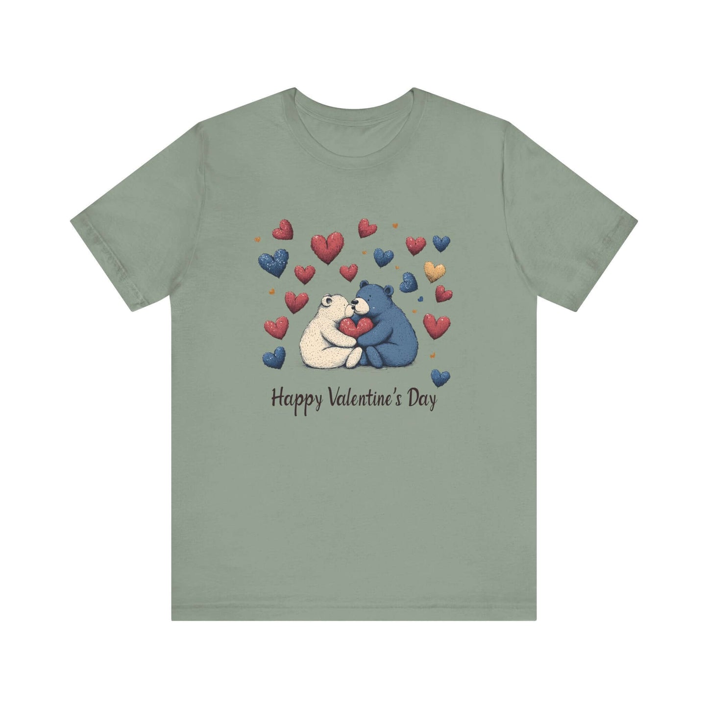 Bear Valentine Shirt, Cute Bear Shirt, Teddy Bear Shirt, Heart Valentine Shirt - Popbydesign