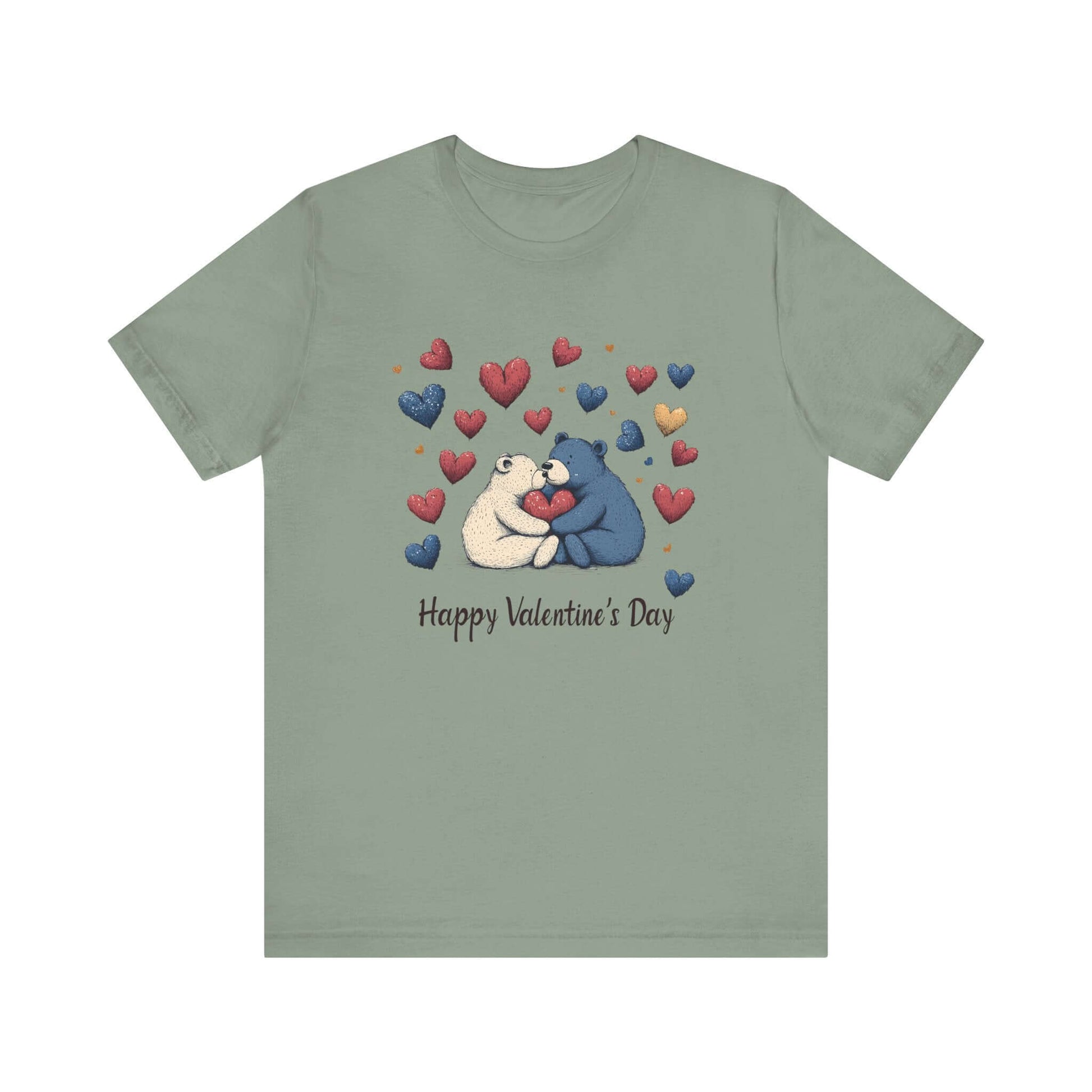 Bear Valentine Shirt, Cute Bear Shirt, Teddy Bear Shirt, Heart Valentine Shirt - Popbydesign