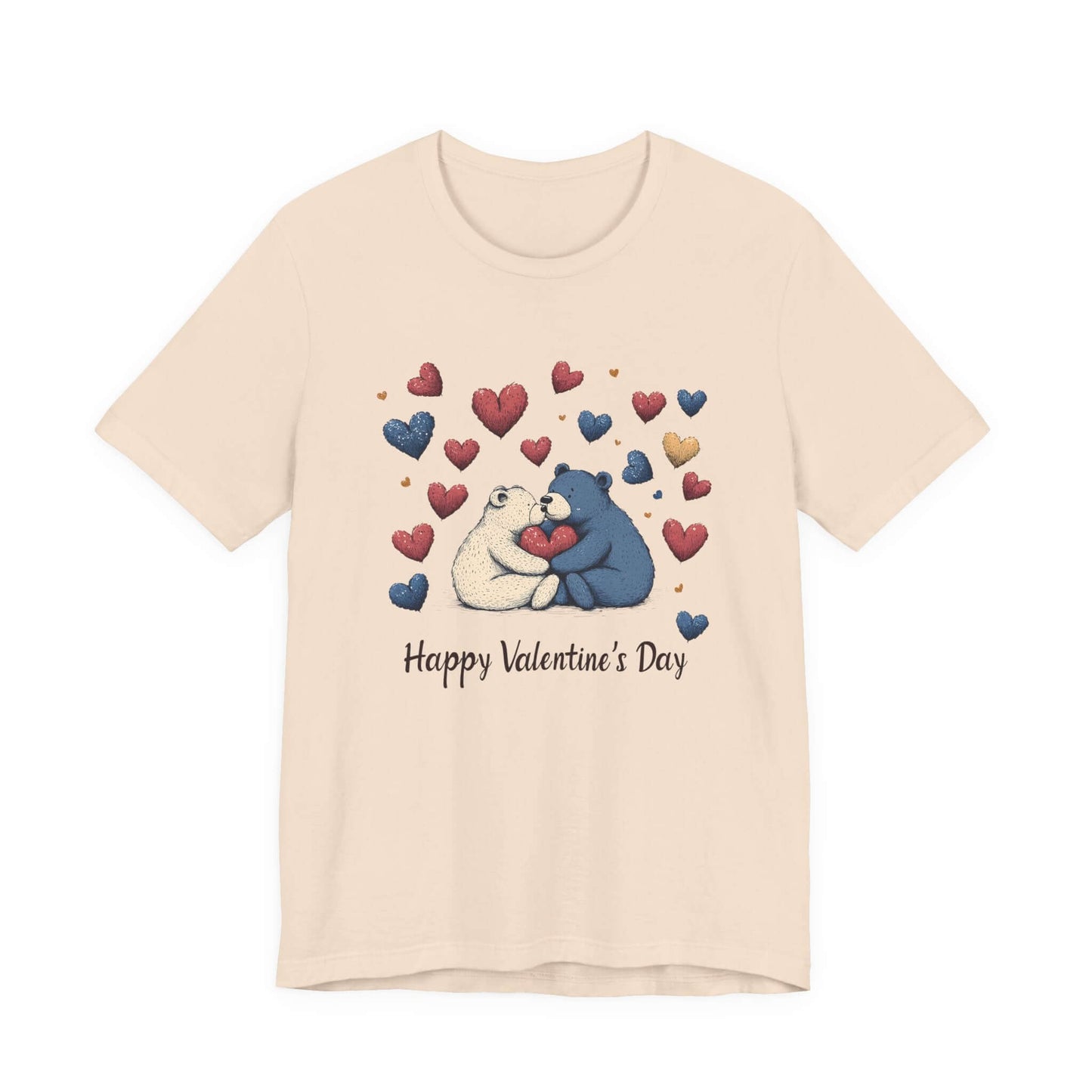Bear Valentine Shirt, Cute Bear Shirt, Teddy Bear Shirt, Heart Valentine Shirt - Popbydesign