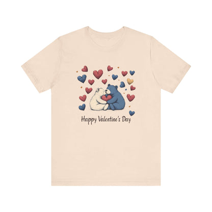 Bear Valentine Shirt, Cute Bear Shirt, Teddy Bear Shirt, Heart Valentine Shirt - Popbydesign