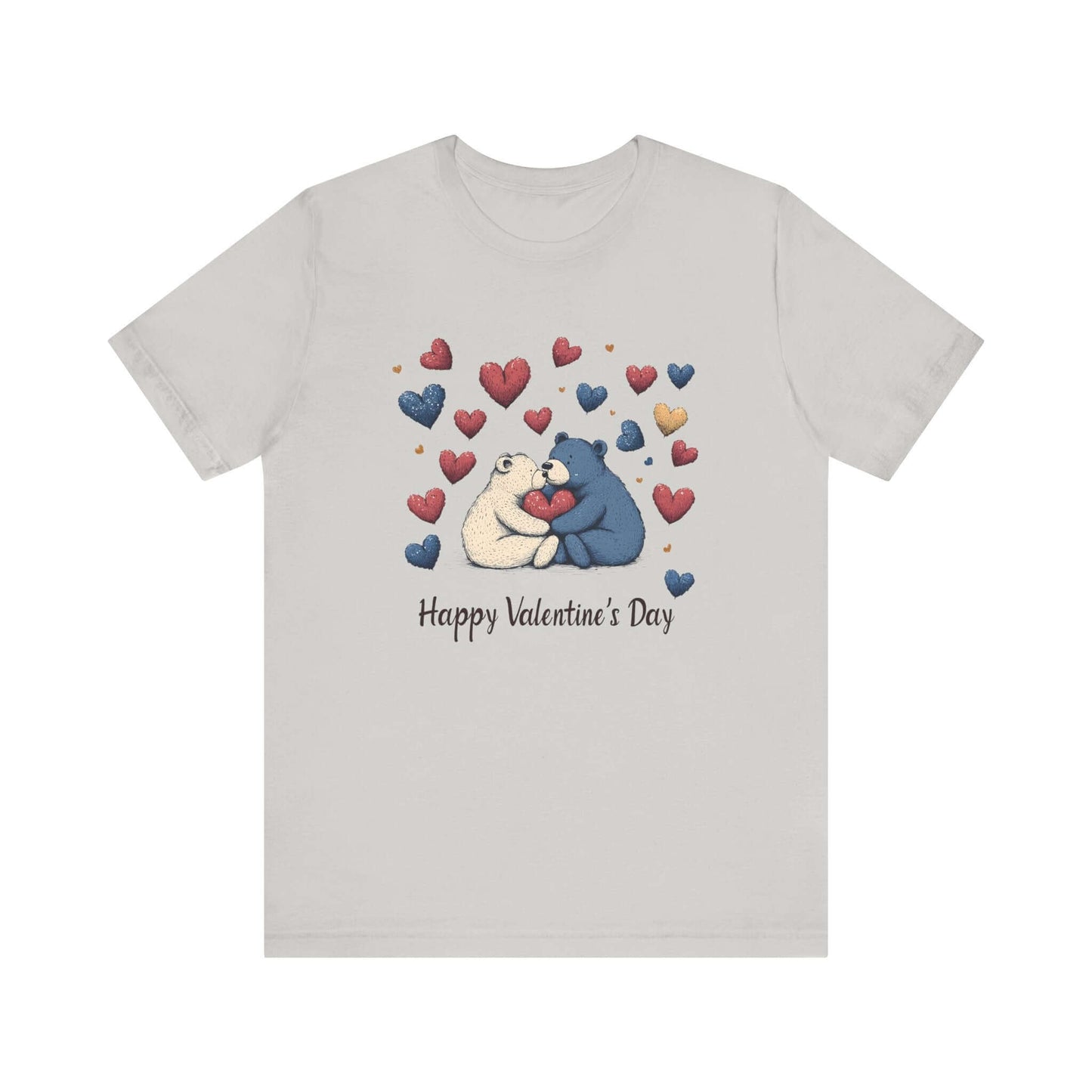 Bear Valentine Shirt, Cute Bear Shirt, Teddy Bear Shirt, Heart Valentine Shirt - Popbydesign