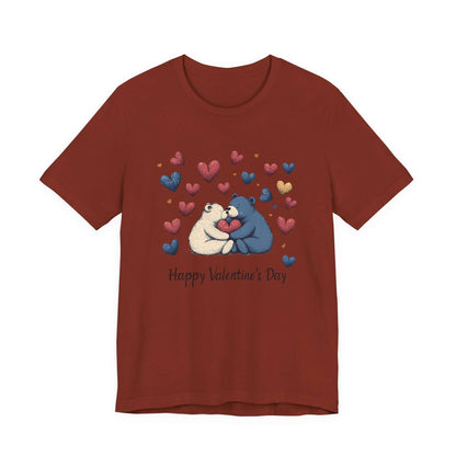 Bear Valentine Shirt, Cute Bear Shirt, Teddy Bear Shirt, Heart Valentine Shirt - Popbydesign