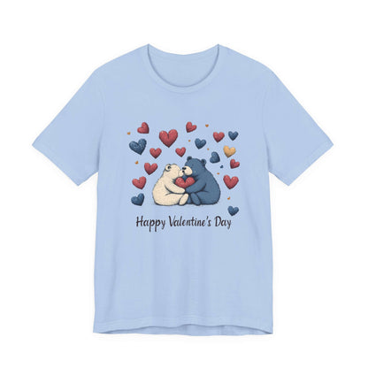 Bear Valentine Shirt, Cute Bear Shirt, Teddy Bear Shirt, Heart Valentine Shirt - Popbydesign